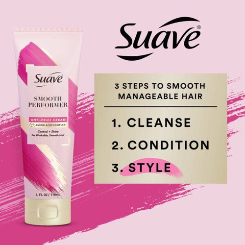 Suave Smooth Performer Frizz Control Shine Enhancing Hair Styling Cream; 4 fl oz EasyOptionXY LLC