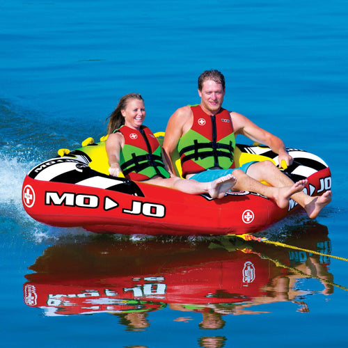 WOW Sports Mojo 1- 3 Person Towable Water Tube For Pool and Lake (16-1070) Jupiter Gear