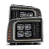 AlphaRex 05-07 Ford Super Duty/Excursion NOVA-Series LED Projector Headlights Black OffRoadUSA.com