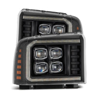 AlphaRex 05-07 Ford Super Duty/Excursion NOVA-Series LED Projector Headlights Black OffRoadUSA.com