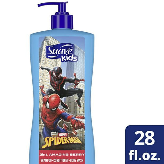 Suave Kids Fresh Spider-Sense; 3 in 1 Shampoo Conditioner Body Wash; 28 oz EasyOptionXY LLC