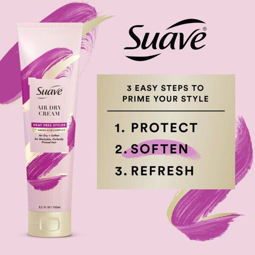 Suave Pink Heat Free Air Dry Styling Hair Cream; 5.6 oz EasyOptionXY LLC