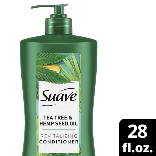 Suave Tea Tree & Hemp Seed Oil Revitalizing Conditioner; 28 fl oz EasyOptionXY LLC