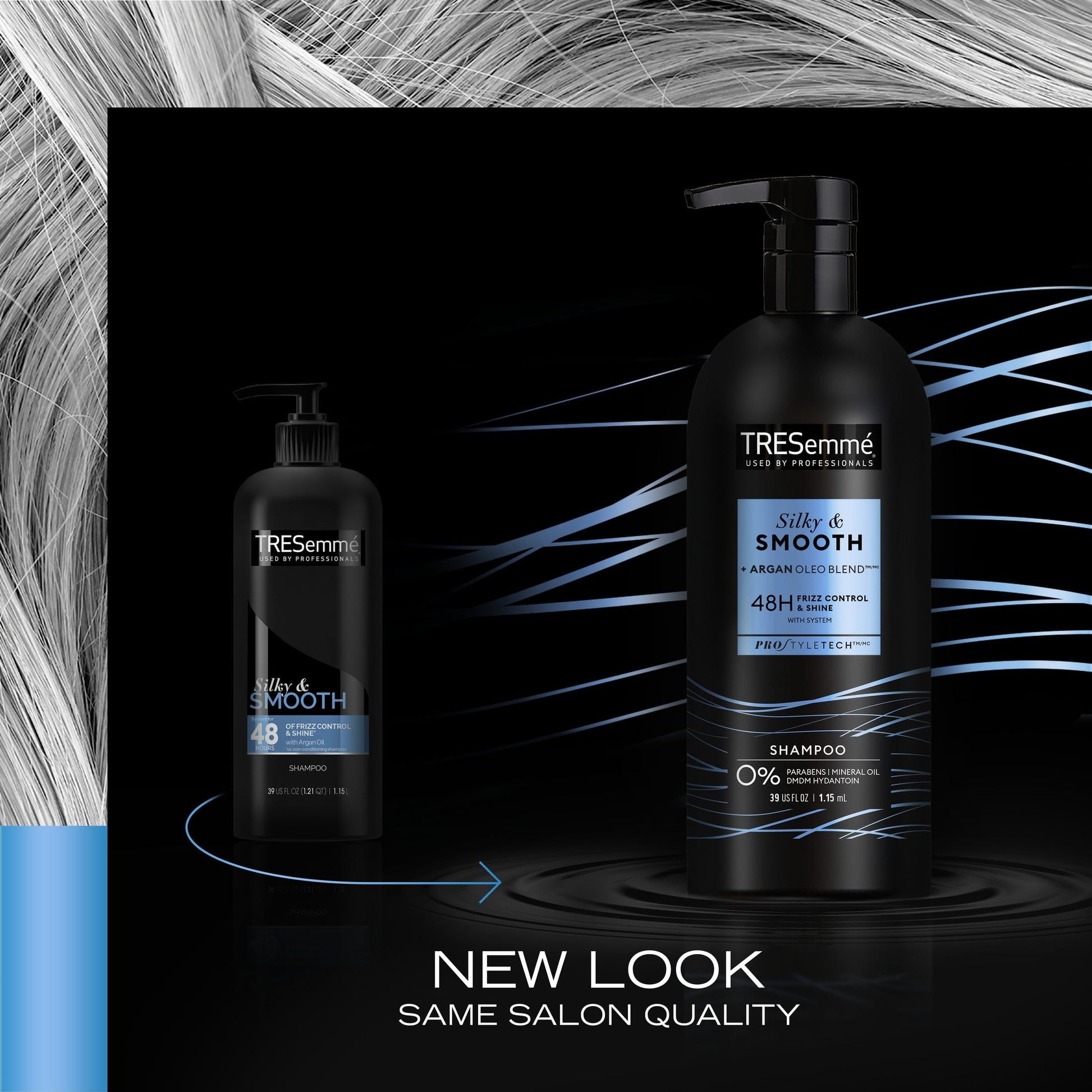 Tresemme Silky & Smooth Argan Oleo Bland Frizz Control and Shine Shampoo; 39 fl oz EasyOptionXY LLC