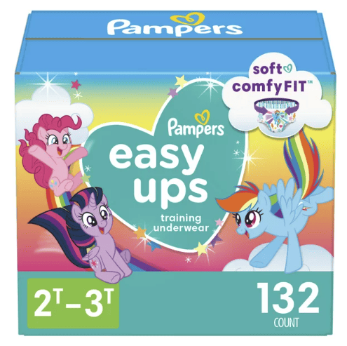 Pampers Easy Ups Training Underwear Girls, Size 4 2T-3T, 132 Count EasyOptionXY LLC