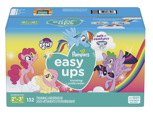 Pampers Easy Ups Training Underwear Girls, Size 4 2T-3T, 132 Count EasyOptionXY LLC