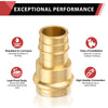 2" Copper Pressx 2" PEX Expansion Brass Adapter (Lead Free)