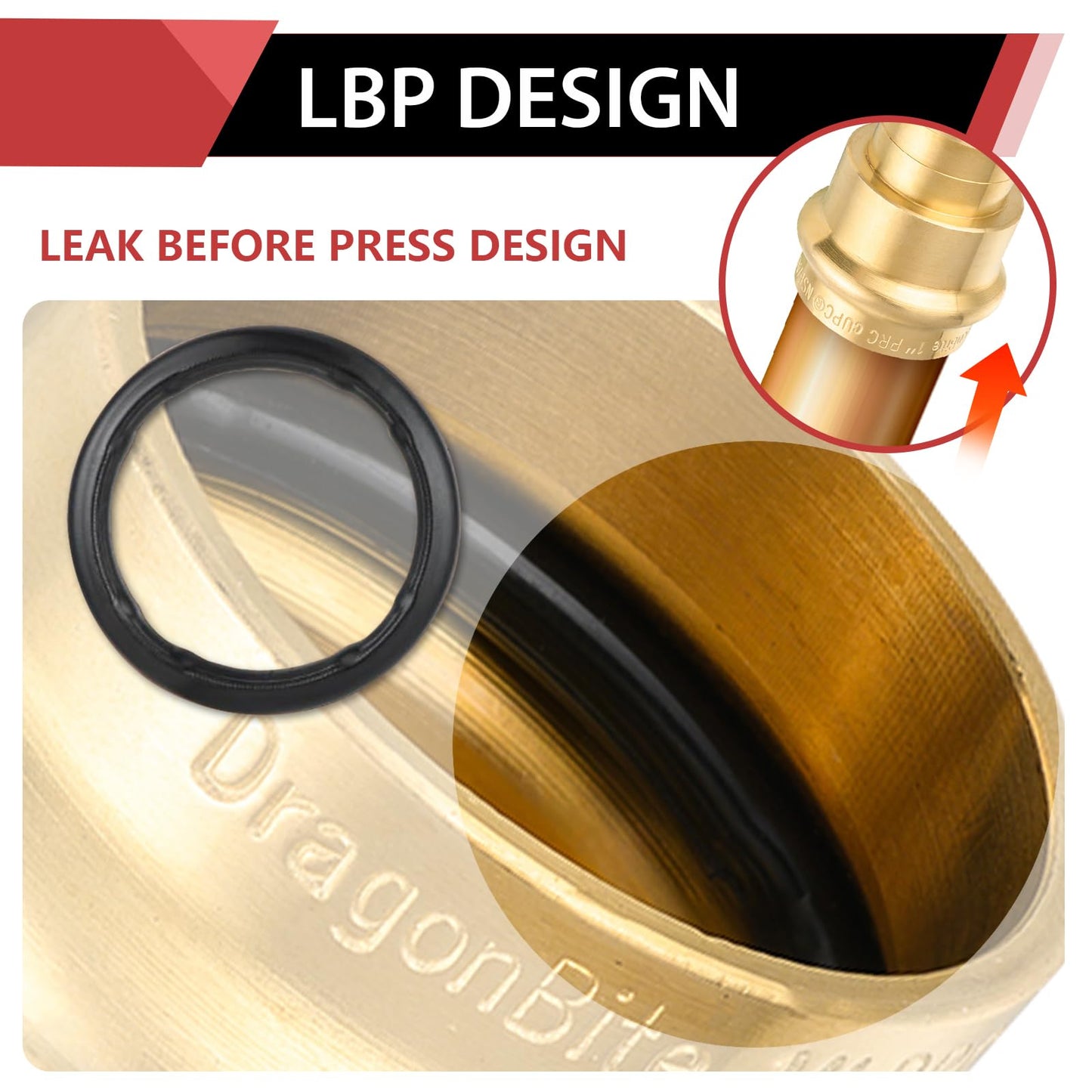 30 Pcs 2" Press x 2" PEX Expansion Brass Adapter (Lead Free)
