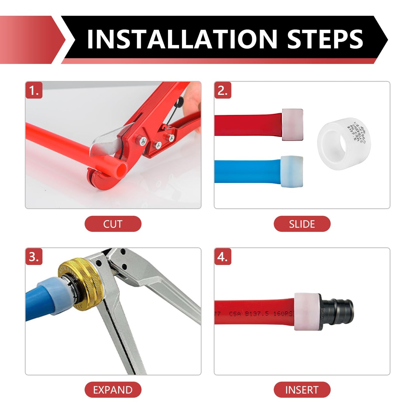 PEX A Expansion 2" PPSU Tee