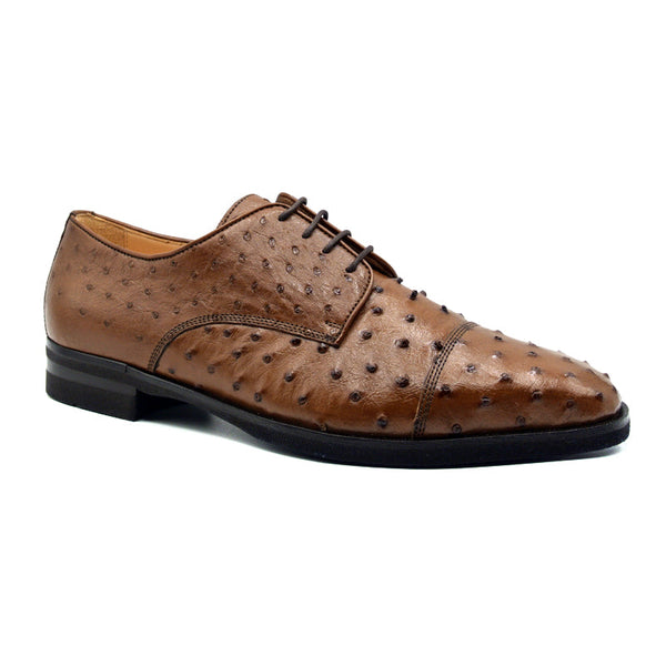 Zelli Italia Zelli Italia 23-538-BDY ANDREA Ostrich Quill Lace Up, Brandy