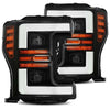 AlphaRex 17-19 Ford Super Duty PRO-Series Halogen Projector Headlights Black OffRoadUSA.com