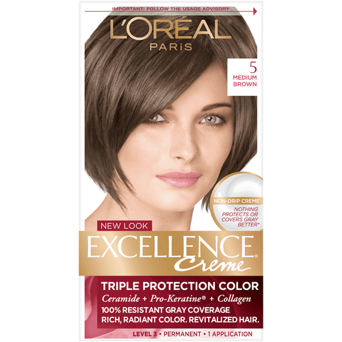 L'Oreal Paris Excellence Creme Permanent Hair Color; 5 Medium Brown EasyOptionXY LLC