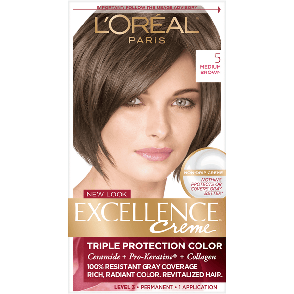 L'Oreal Paris Excellence Creme Permanent Hair Color; 5 Medium Brown EasyOptionXY LLC