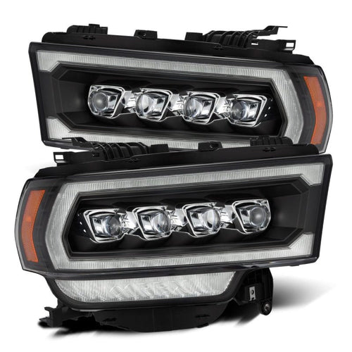 AlphaRex 19-24 Ram 2500/3500/4500/5500 NOVA-Series LED Projector Headlights Black OffRoadUSA.com