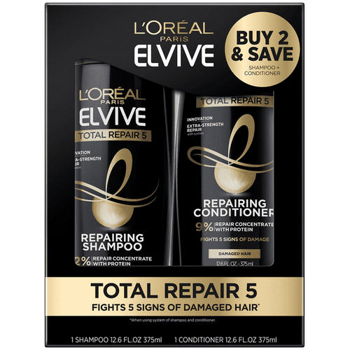 L'Oreal Paris Elvive Total Repair 5 Repairing Shampoo and Conditioner Set EasyOptionXY LLC