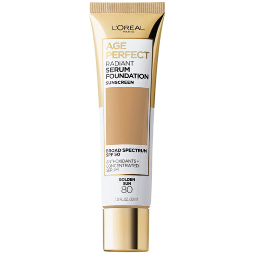 L'Oreal Paris Age Perfect Radiant Serum Foundation with SPF 50; Golden Sun; 1 fl oz EasyOptionXY LLC