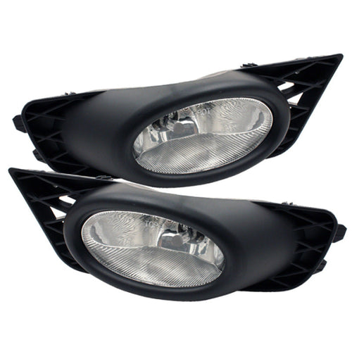 Spyder Honda Civic 09-11 4Dr OEM Fog Lights W/Switch- Clear FL-CL-HC09-4D-C OffRoadUSA.com