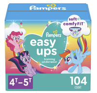 Pampers Easy Ups Training Underwear Girls Size 6 4T-5T, 104 Count EasyOptionXY LLC