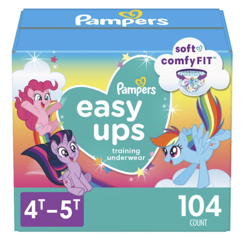 Pampers Easy Ups Training Underwear Girls Size 6 4T-5T, 104 Count EasyOptionXY LLC