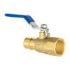 1/2" PEX Crimp X 1/2" FNPT Ball Valve, Blue (Lead Free) Plumbingsell