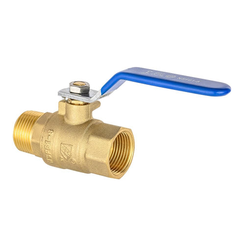 3/4" FIP x 3/4" MIP Brass Full Port Ball Valve (Lead Free)