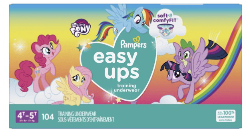 Pampers Easy Ups Training Underwear Girls Size 6 4T-5T, 104 Count EasyOptionXY LLC