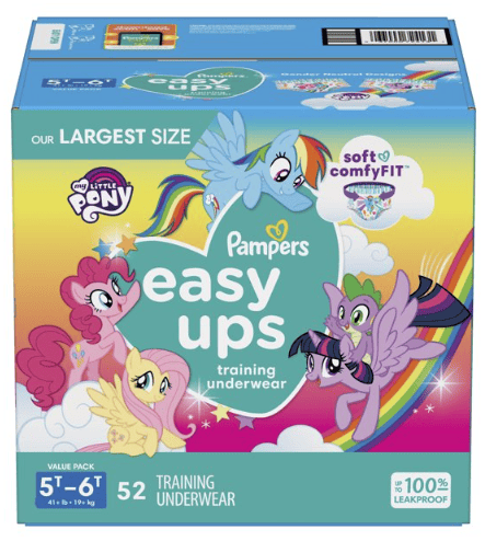 Pampers Easy Ups Training Underwear Girls; Size 7 5T-6T; 52 Count EasyOptionXY LLC