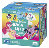 Pampers Easy Ups Training Underwear Girls; Size 7 5T-6T; 52 Count EasyOptionXY LLC
