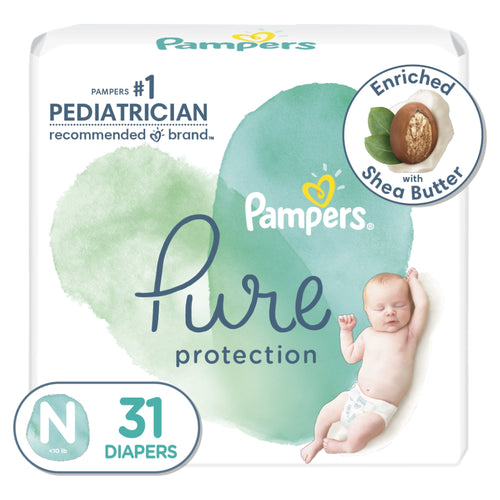 Pampers Pure Protection Natural Diapers Size Newborn, 31 Count EasyOptionXY LLC