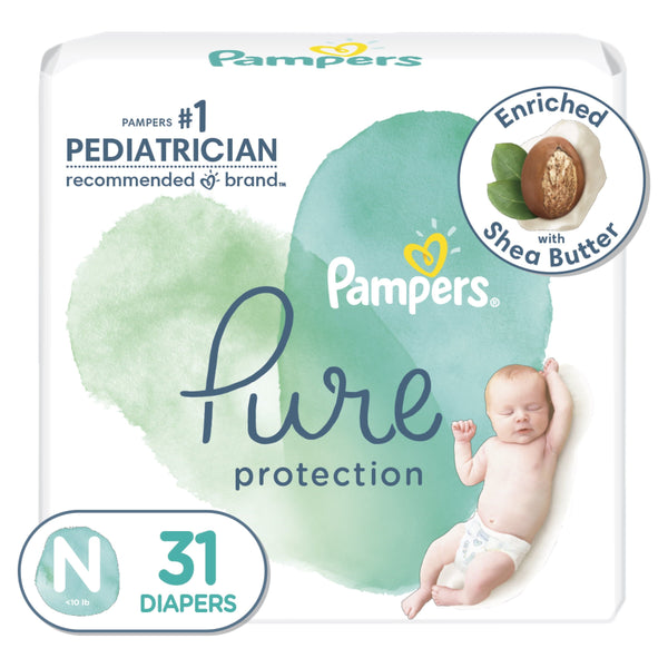 Pampers Pure Protection Natural Diapers Size Newborn, 31 Count EasyOptionXY LLC
