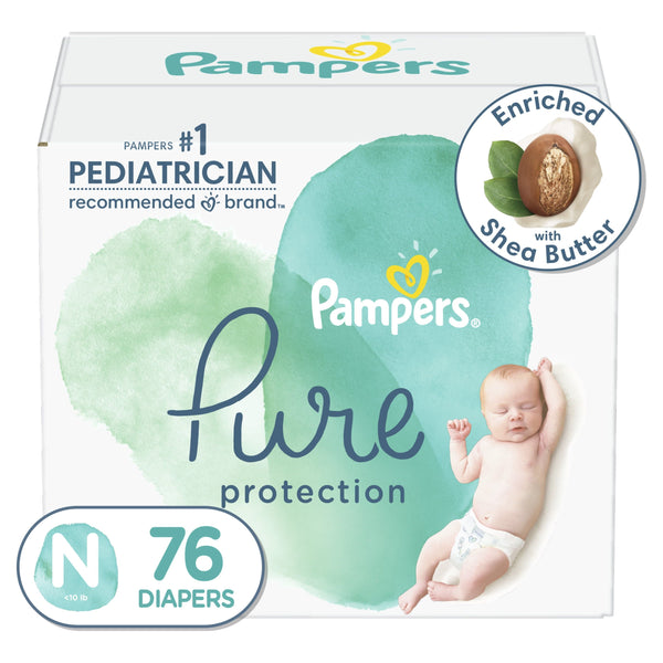 Pampers Pure Protection Natural Diapers Size Newborn, 76 Count EasyOptionXY LLC