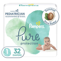 Pampers Pure Protection Natural Diapers Size 1, 32 Count EasyOptionXY LLC