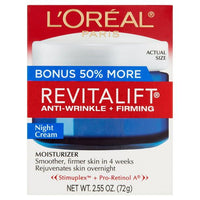 L'Oreal Paris Revitalift Night Cream Anti Wrinkle and Firming, 2.55 fl oz EasyOptionXY LLC