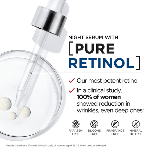 L'Oreal Paris Revitalift Night Serum with Pure Retinol Serum, 1 fl oz EasyOptionXY LLC