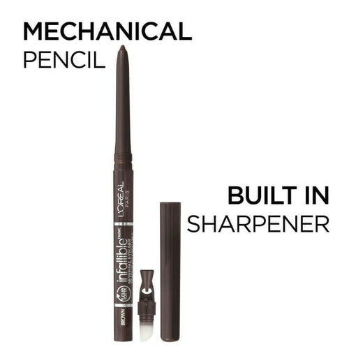 L'Oreal Paris Infallible Never Fail Pencil Eyeliner with Built in Sharpener, Black, 0.008 oz EasyOptionXY LLC