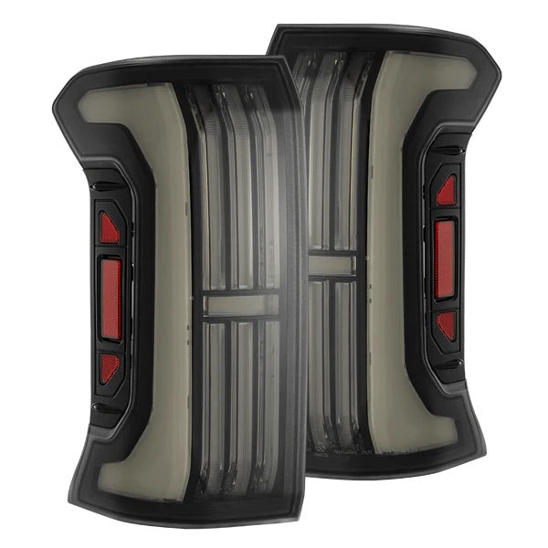 AlphaRex 24+ Toyota Tacoma NOVA-Series Prismatic LED Tail Lights Alpha-Black OffRoadUSA.com