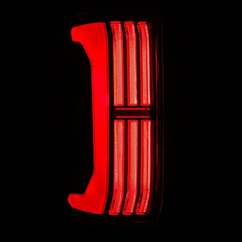 AlphaRex 24+ Toyota Tacoma NOVA-Series Prismatic LED Tail Lights Black-Red OffRoadUSA.com