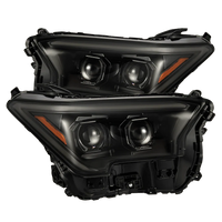 AlphaRex 24-25 Toyota Tacoma / 25-up 4Runner LUXX-Series LED Projector Headlights Alpha-Black OffRoadUSA.com