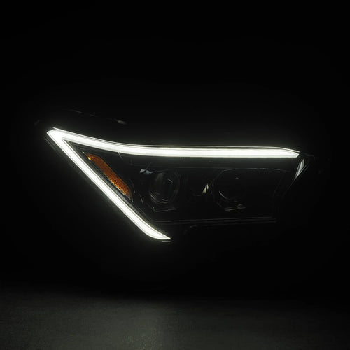AlphaRex 24-25 Toyota Tacoma / 25-up 4Runner LUXX-Series LED Projector Headlights Alpha-Black OffRoadUSA.com