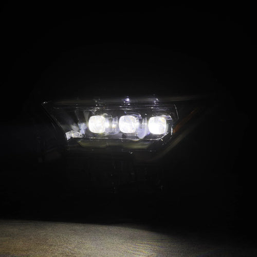 AlphaRex 2024+ Toyota Tacoma / 25+ 4Runner NOVA-Series LED Projector Headlights Alpha-Black OffRoadUSA.com