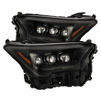 AlphaRex 2024+ Toyota Tacoma / 25+ 4Runner NOVA-Series LED Projector Headlights Alpha-Black OffRoadUSA.com