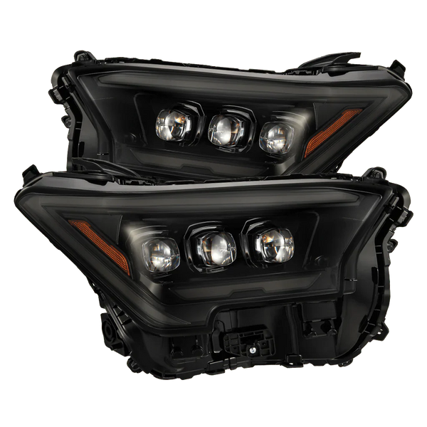 AlphaRex 2024+ Toyota Tacoma / 25+ 4Runner NOVA-Series LED Projector Headlights Alpha-Black OffRoadUSA.com