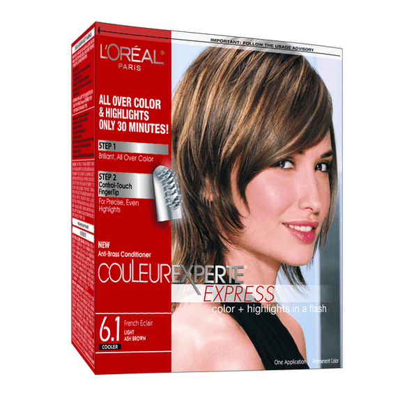 L'Oreal Paris Couleur Experte Hair Color + Highlights, Light Ash Brown, French Eclair, 1 Kit EasyOptionXY LLC