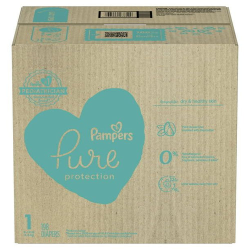 Pampers Pure Protection Natural Diapers Size 1, 198 Count EasyOptionXY LLC