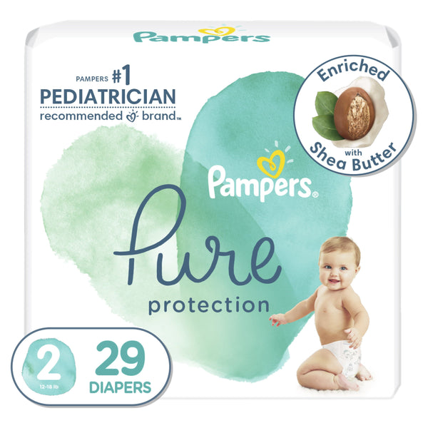 Pampers Pure Protection Natural Diapers Size 2, 29 Count EasyOptionXY LLC