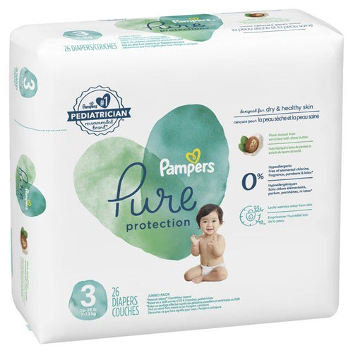 Pampers Pure Protection Natural Diapers Size 3, 26 Count EasyOptionXY LLC