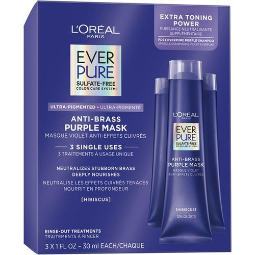 L'Oreal Paris Everpure Anti Brass Hair Mask, 3 fl oz EasyOptionXY LLC