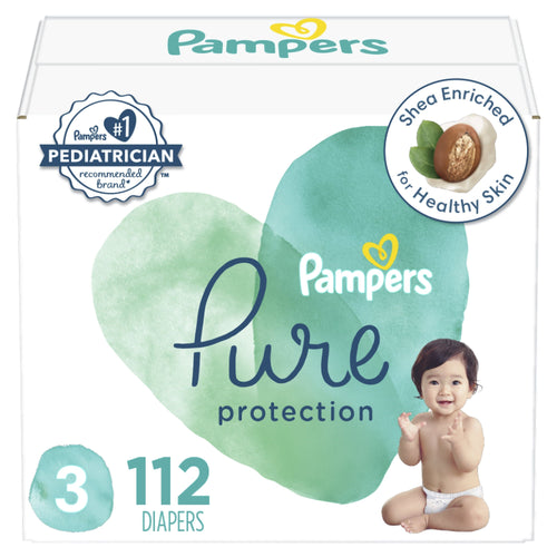 Pampers Pure Protection Natural Diapers Size 3, 112 Count EasyOptionXY LLC
