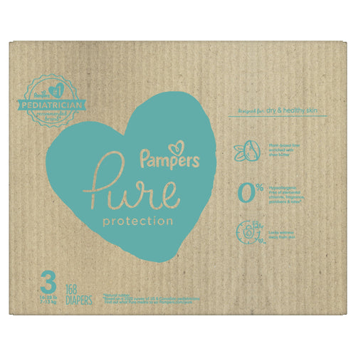 Pampers Pure Protection Natural Diapers Size 3, 168 Count EasyOptionXY LLC