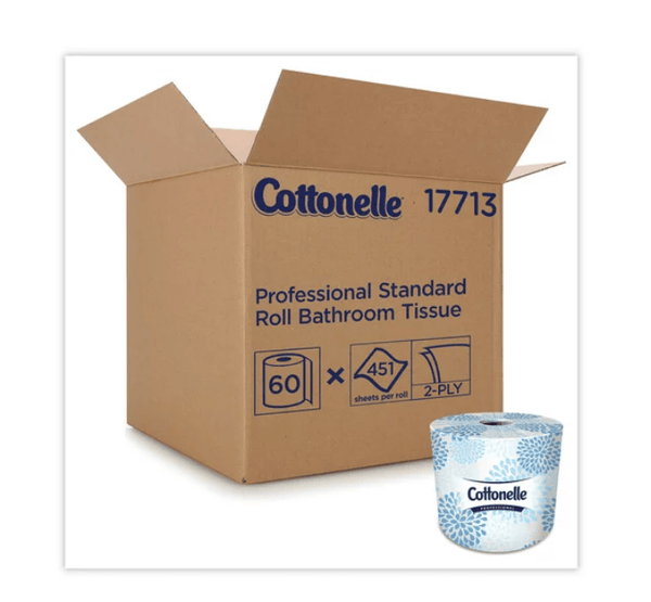 Cottonelle Two-Ply Bathroom Tissue for Business, Septic Safe, White, 451 Sheets/Roll, 60 Rolls/Carton EasyOptionXY LLC